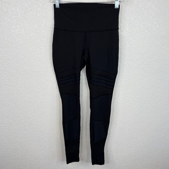 lululemon athletica Pants - Lululemon Wunder Under High Rise Tight Mix & Mesh 28" Black Size 6